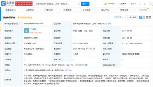 上汽投資成立運輸公司,注冊資本2億元